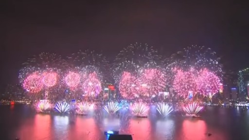 Hong Kong Fireworks (UTC 15:45-) webcam