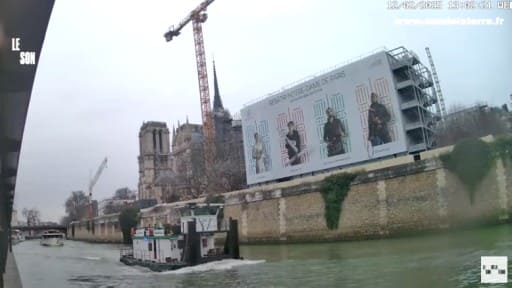 Paris Seine River and Notre Dame webcam